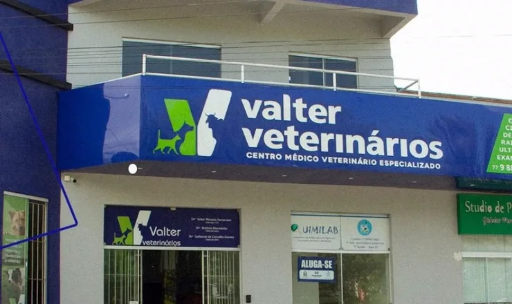 Fachada da Valter Veterinários na Av. Senador Nilo Coelho, em Guanambi